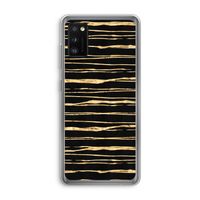 Gouden strepen: Samsung Galaxy A41 Transparant Hoesje Gouden strepen: Samsung Galaxy A41 Transparant Hoesje