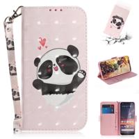 3D gekleurde tekening hart Panda patroon horizontale Flip lederen case voor Nokia 3 2 met houder & card slots & portemonnee 3D gekleurde tekening hart Panda patroon horizontale Flip lederen case voor Nokia 3 2 met houder & card slots & portemonnee