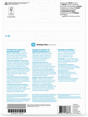 HP Premium Plus Photo Paper CR672A Fotopapier DIN A4 300 g/m² 20 vellen Hoogglans