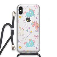 Fantasiewereld: iPhone X Transparant Hoesje met koord