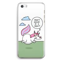 Unicorn: iPhone 5 / 5S / SE Transparant Hoesje - thumbnail