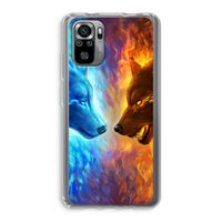 Fire & Ice: Xiaomi Redmi Note 10S Transparant Hoesje