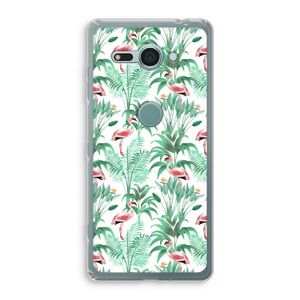 Flamingo bladeren: Sony Xperia XZ2 Compact Transparant Hoesje