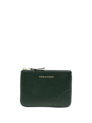 Comme Des Garçons Wallet portefeuille zippé à logo imprimé - Vert
