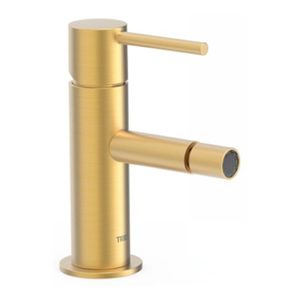 Bidetkraan Tres Study | Opbouw | Mengkraan | 1-hendel | Rond | 24k Goud mat