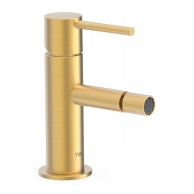 Bidetkraan Tres Study | Opbouw | Mengkraan | 1-hendel | Rond | 24k Goud mat