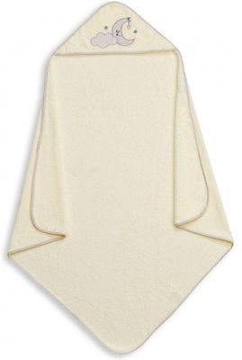Interbaby handdoek & lamp Luna 100 x 100 cm katoen beige Interbaby handdoek & lamp Luna 100 x 100 cm katoen beige