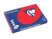 Clairefontaine Trophée Intens, gekleurd papier, A3, 120 g, 250 vel, koraalrood - thumbnail