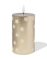 HEMA Led stompkaars 7.5x12x7.5cm ster goud