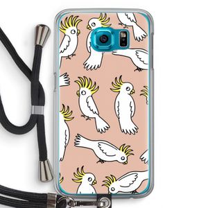 Papegaai: Samsung Galaxy S6 Transparant Hoesje met koord