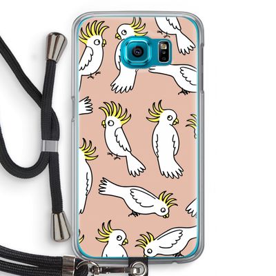 Papegaai: Samsung Galaxy S6 Transparant Hoesje met koord