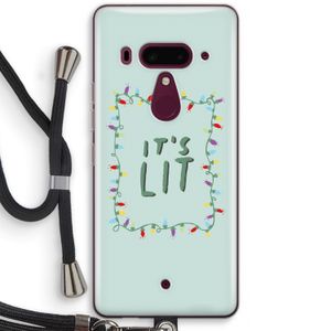 It's Lit: HTC U12+ Transparant Hoesje met koord