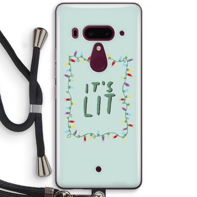 It's Lit: HTC U12+ Transparant Hoesje met koord