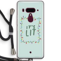 It's Lit: HTC U12+ Transparant Hoesje met koord