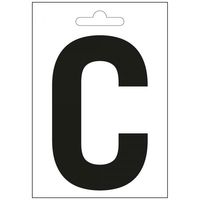 Nautic letter C zwart 100 mm.