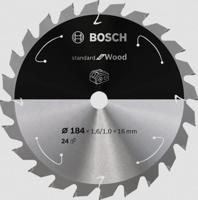 Bosch Accessories Bosch 2608837700 Hardmetaal-cirkelzaagblad 184 x 16 mm Aantal tanden: 24 1 stuk(s)