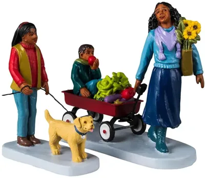 Lemax farmer&apos;s market saturday s/2 kerstdorp figuur type 4 Harvest Crossing 2024
