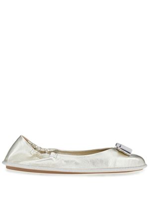 Ferragamo ballerines Nomadic Stories - Argent