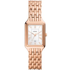 Fossil ES5271 Horloge Raquel staal rosekleurig-wit 23 mm