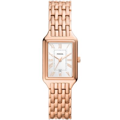 Fossil ES5271 Horloge Raquel staal rosekleurig-wit 23 mm