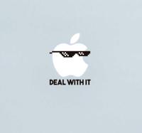 Laptop sticker deal with it
