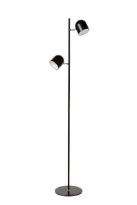 Lucide SKANSKA - Vloerlamp - LED Dimb. - 2x5W 3000K - Zwart