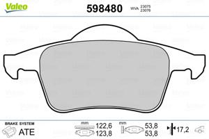 Valeo Remblokset 598480