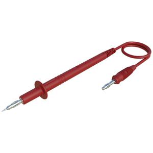 SKS Hirschmann PL 3 rot / red Meetsnoer [4mm-stekker - Banaanstekker 4 mm] 1.00 m Rood 1 stuk(s)