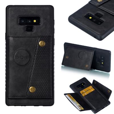 Lederen beschermhoes voor Galaxy Note9 (zwart)