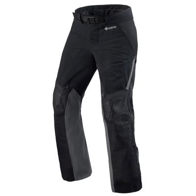 REV'IT! Stratum GTX Pants, Gore-Tex® motorbroek heren, Zwart Grijs lang