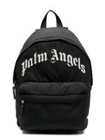 Palm Angels Kids sac à dos zippé à logo imprimé - Noir - thumbnail