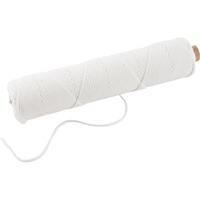 Creativ Company Lont, geschikt voor dompelkaarsen (dia. 22-30 mm) en gegoten kaarsen (dia. 60-80 mm) , 100 gr, 50 m/ 1 rol