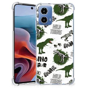 Case Anti-shock voor Motorola Moto G34 Dinosaurus