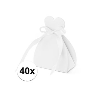 40x Bruiloft kado doosjes bruid