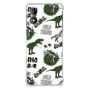 Case Anti-shock voor Motorola Moto E13 Dinosaurus