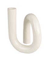 Zuiver Kaarshouder 'Tubo' 18cm, kleur Beige