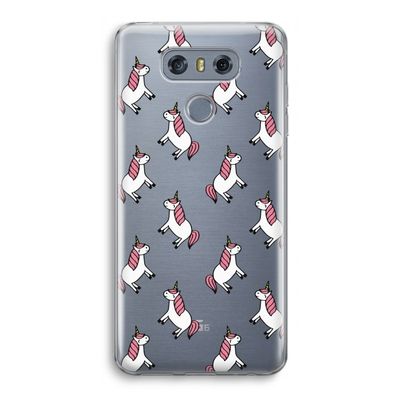 Eenhoorns overal: LG G6 Transparant Hoesje