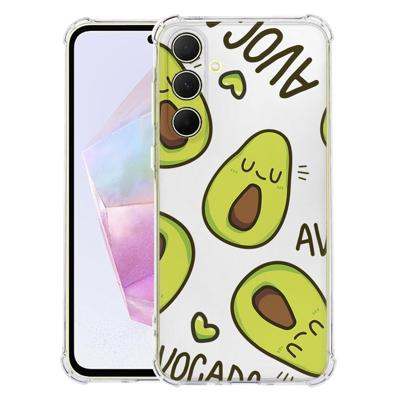Samsung Galaxy A56 Hoesje - Avocado Singing TPU Antishock Samsung Galaxy A56 Hoesje - Avocado Singing TPU Antishock