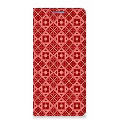 Motorola Moto G60s | Hoesje met Magneet | Batik Rood