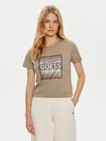 Guess LA T-Shirt Dames Donkergroen - Maat XL - Kleur: Donkergroen | Soccerfanshop