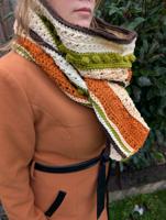 Haakpatroon AutumnDot - Herfstige sjaal gehaakt met Durable Cosy garen