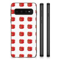 Samsung Galaxy S10 Silicone Case Paprika Red