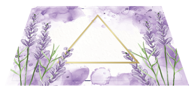 Lavendel placemat driehoek