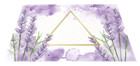 Lavendel placemat driehoek