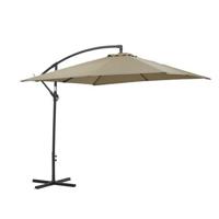 Garden Impressions Corfu parasol 250x250 - donker grijs - taupe - thumbnail