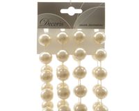 Kralenketting plastic xxl 20mmx270cm creme - Ksd
