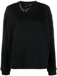 PINKO sweat à breloque logo - Noir