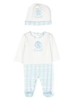 Roberto Cavalli Junior trousseau de naissance à logo brodé - Blanc