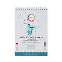 Aquarelblok qrea a5 20vel 200gr spiraal | 5 stuks