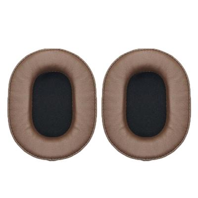 1 paar zachte spons OORWARMER hoofdtelefoon jas voor audio-Technica ATH-MSR7/M50X/M20/M40/M40X (bruin)